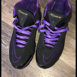 Nike Mens Flyposite Sneakers - Purple and Black